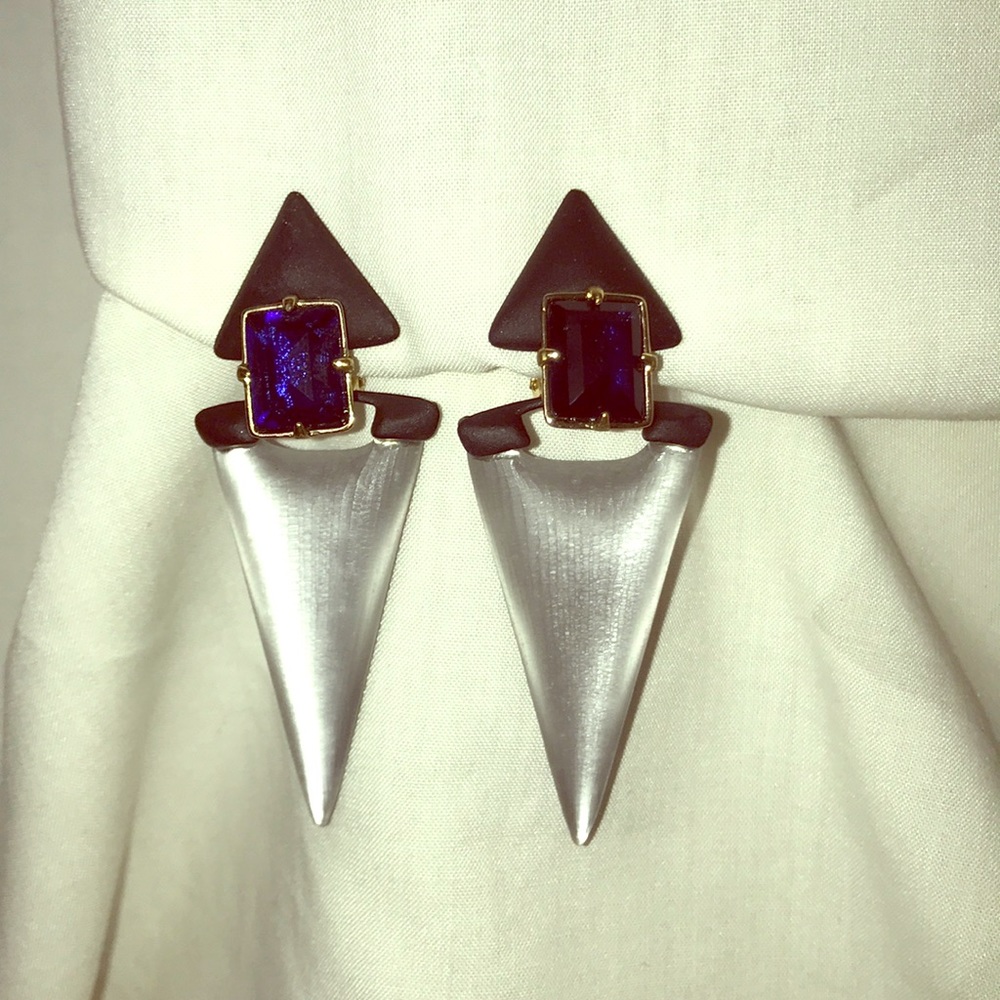Wicked Alexis Bittar clip-on drop earrings